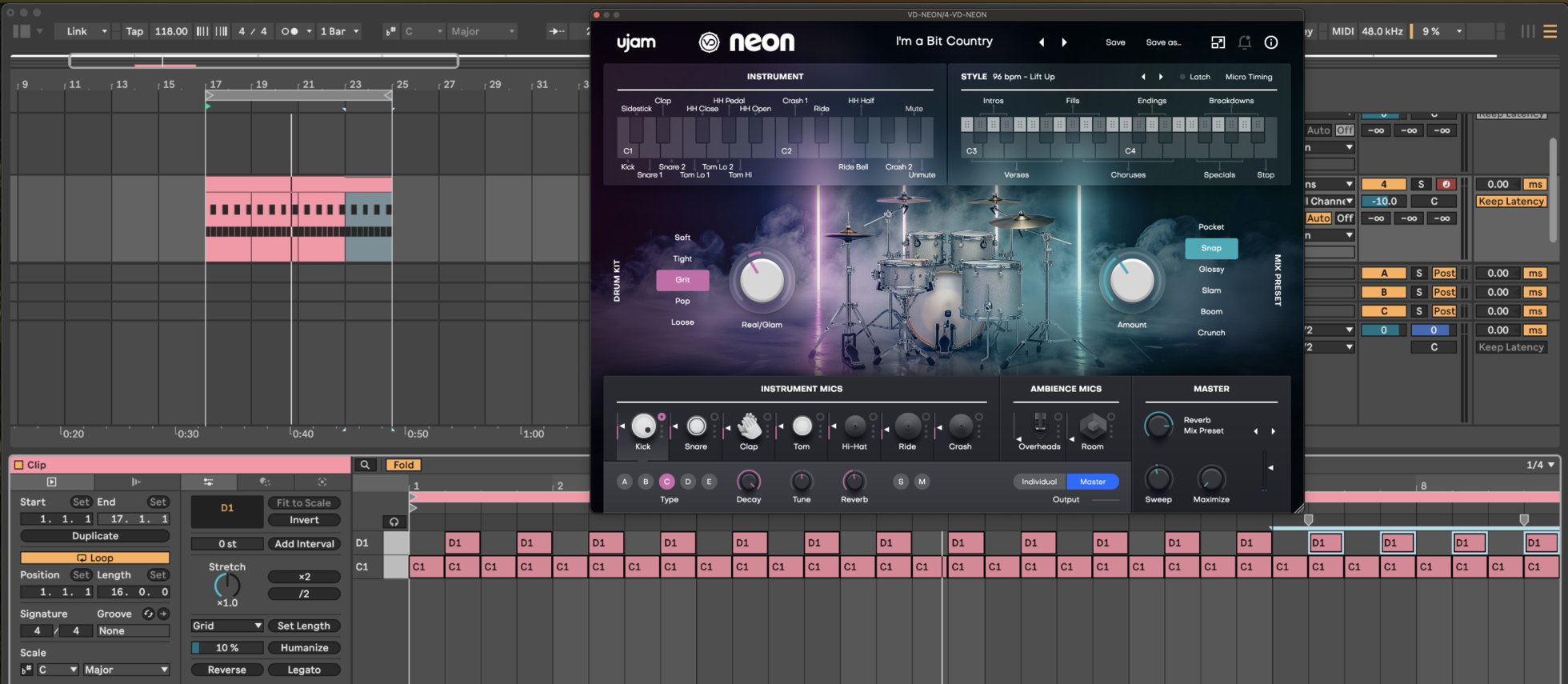 Nu Disco   Snare Drum Midi