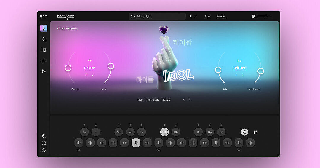 DTM・DAW UJAM Beatmaker IDOL Beatmaker IDOL | Plug-In for K-Pop Beats & Drums