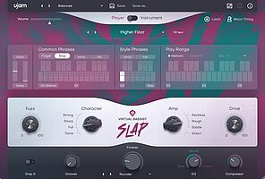 virtual bassist slap gui l player