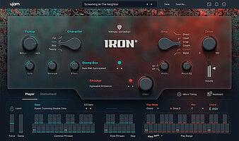 virtual guitarist iron2 gui