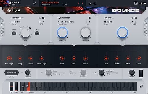 Usynth Bounce GUI
