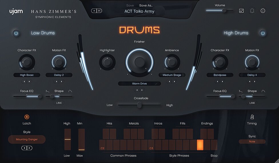SE Drums UI Screenshot