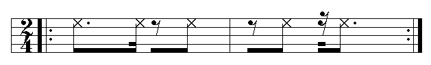 Bossa nova pattern
