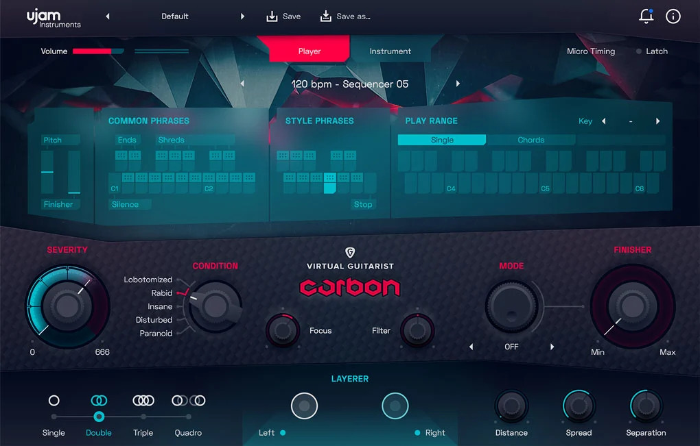 virtual guitarist carbon gui l 1