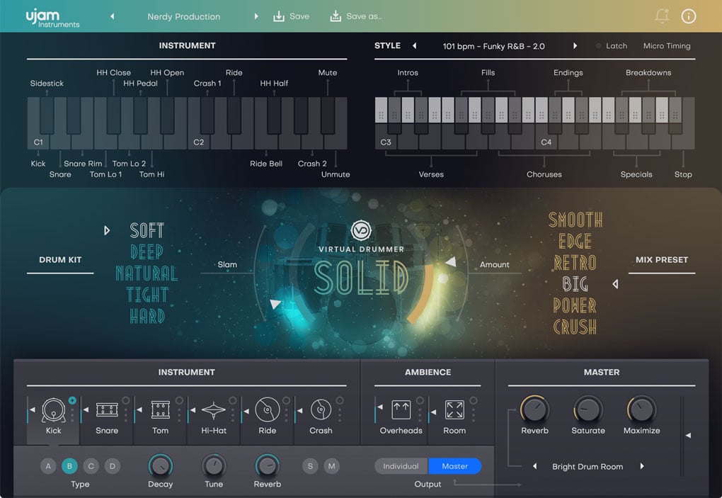 Virtual Drummer SOLID | Top-notch Studio Drums Plug-in