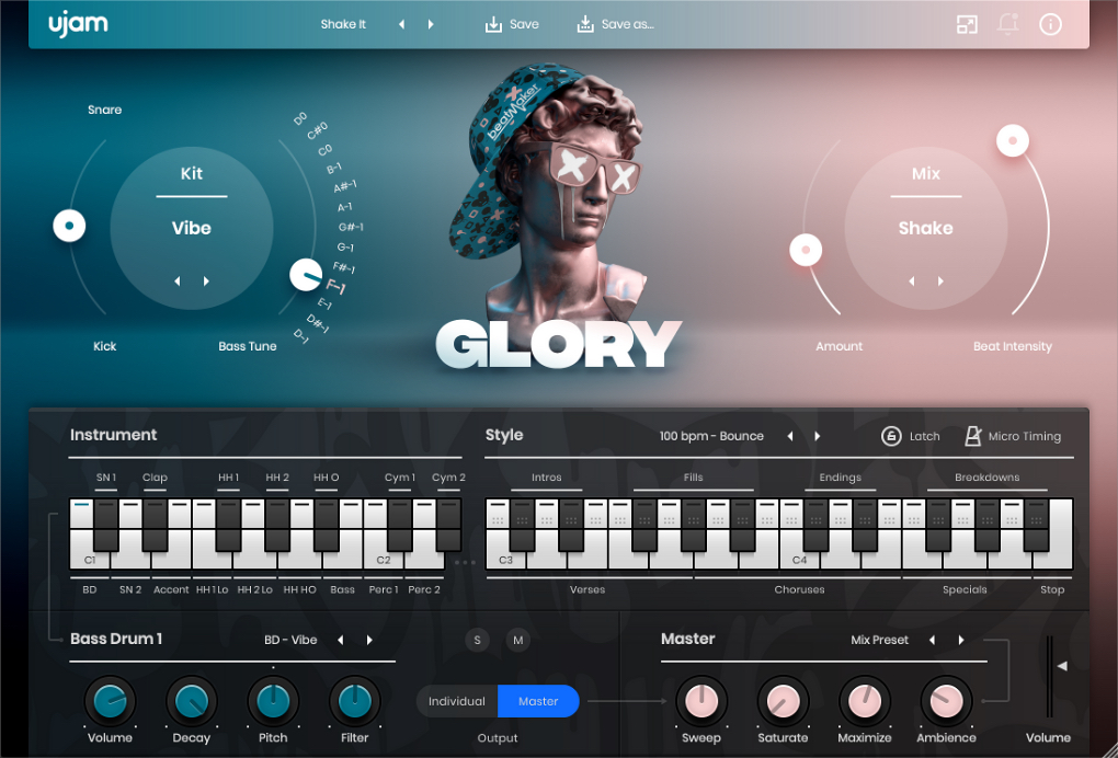 Beatmaker GLORY User Interface