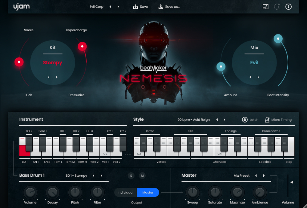 Beatmaker NEMESIS User Interface