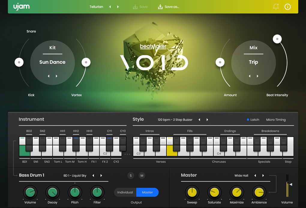 Beatmaker VOID User Interface