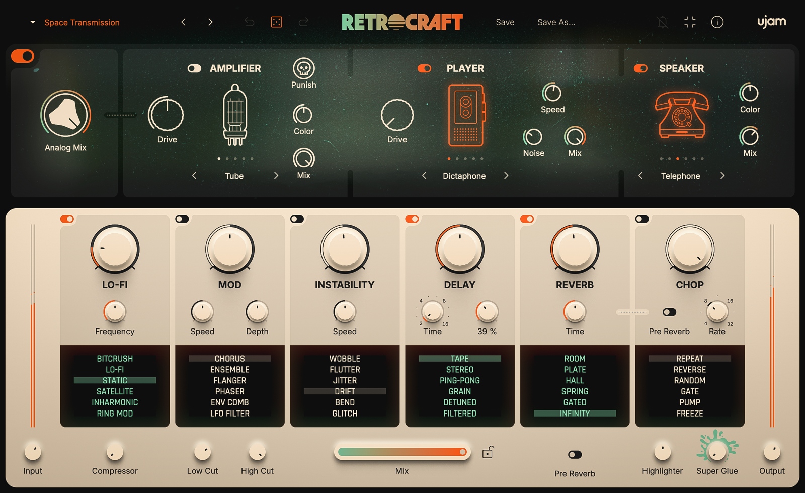 Retrocraft UI