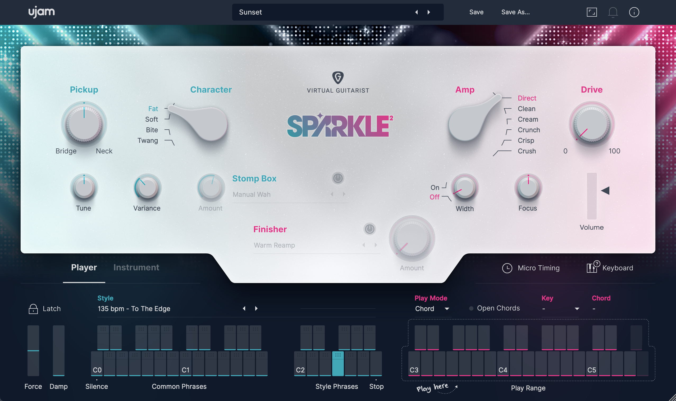 Virtual Guitarist SPARKLE 2 | 节奏电吉他| UJAM