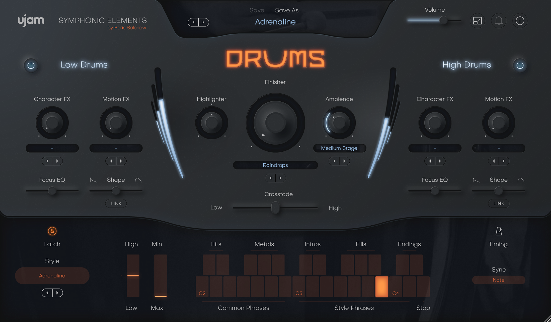 SE Drums GUI Screenshot